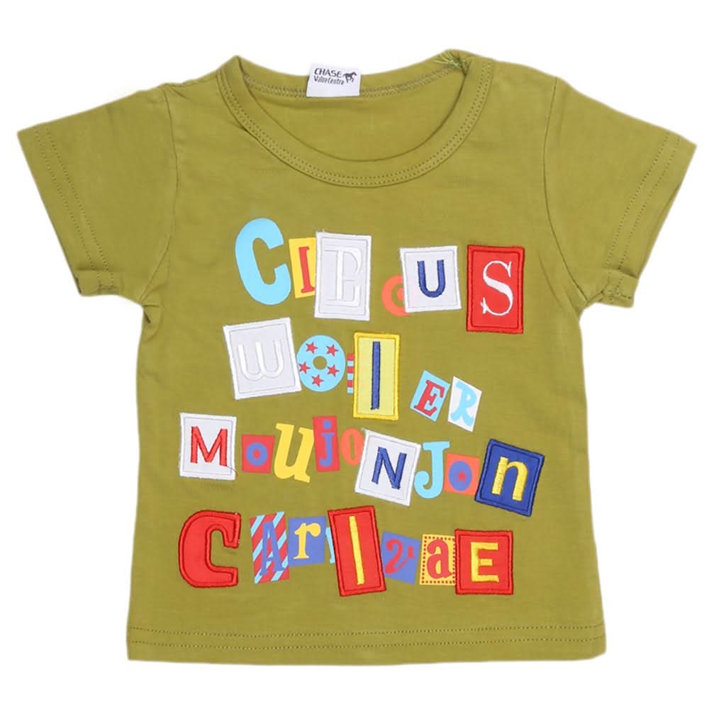 Newborn Boys T-Shirt - Olive Green - test-store-for-chase-value