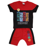 Boys Half Sleeves Suit - Red, Kids, Boys Sets And Suits, Chase Value, Chase Value