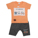 Boys Half Sleeves Suit (2316) - Peach, Kids, Boys Sets And Suits, Chase Value, Chase Value