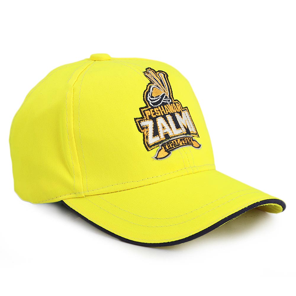 Kids Peshawar Zalmi P-Cap - Yellow, Kids, Boys Caps And Hats, Chase Value, Chase Value