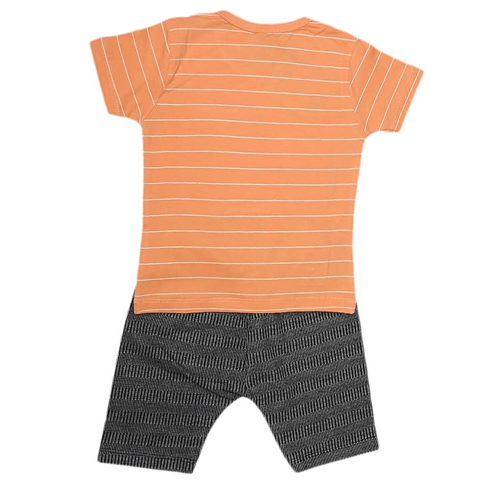 Boys Half Sleeves Suit (2316) - Peach, Kids, Boys Sets And Suits, Chase Value, Chase Value