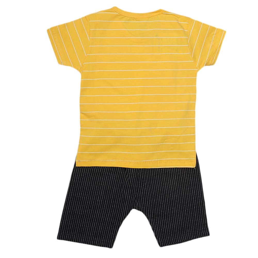 Boys Half Sleeves Suit (2316) - Yellow, Kids, Boys Sets And Suits, Chase Value, Chase Value