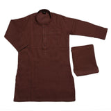 Boys Fancy Shalwar Suit - Dark Brown, Kids, Boys Shalwar Kameez, Chase Value, Chase Value