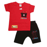 Boys Half Sleeves Suit (2346) - Red, Kids, Boys Sets And Suits, Chase Value, Chase Value