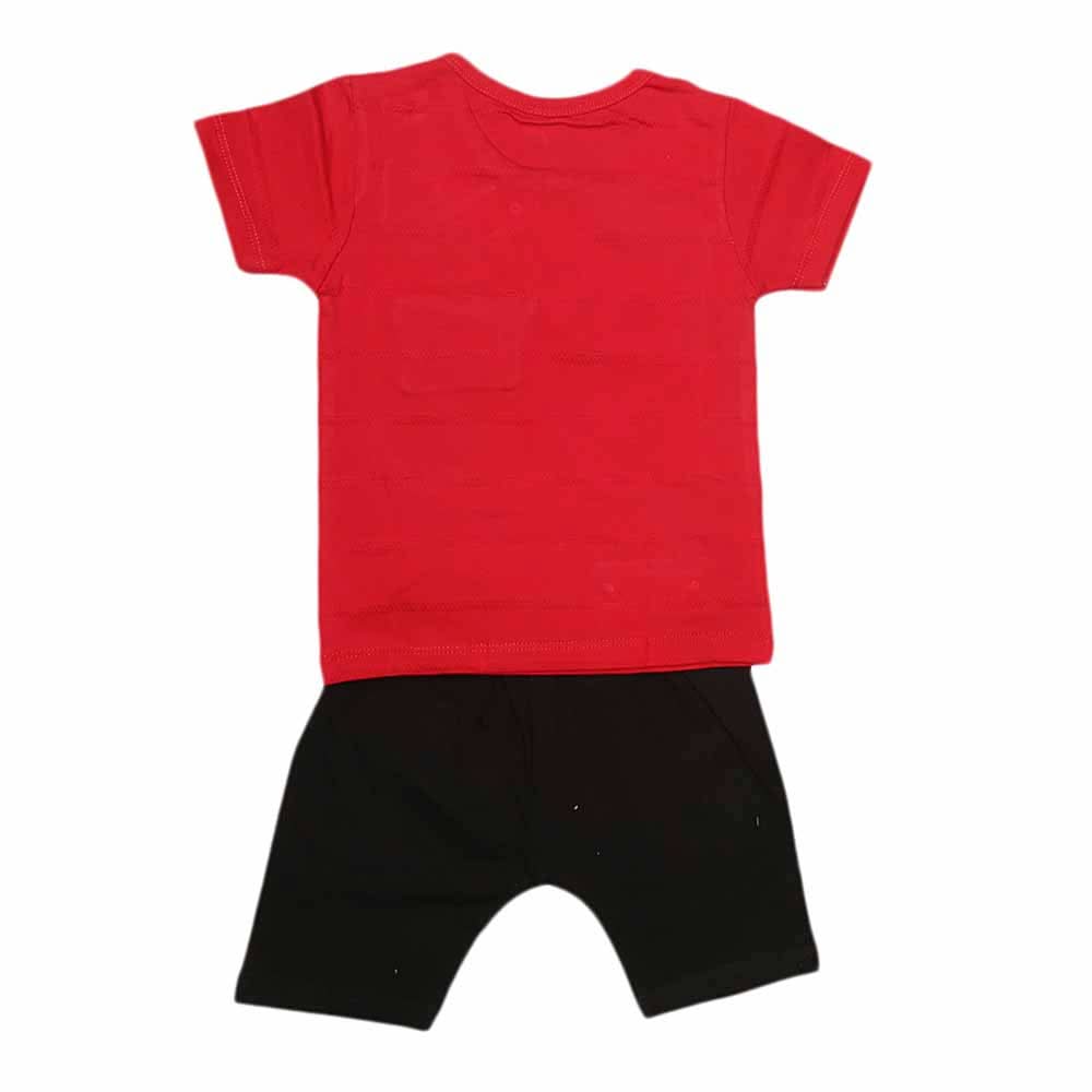 Boys Half Sleeves Suit (2346) - Red, Kids, Boys Sets And Suits, Chase Value, Chase Value