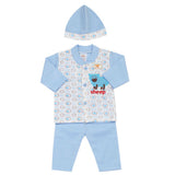 Newborn Boys Full Sleeves Suit - Light Blue, Newborn Boys Sets & Suits, Chase Value, Chase Value