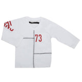 Boys Full Sleeves T-Shirt - White, Kids, Boys T-Shirts, Chase Value, Chase Value