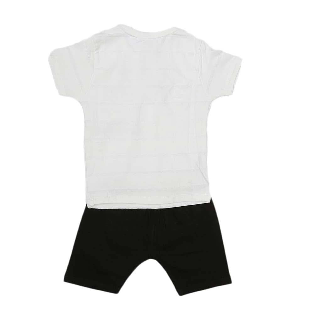 Boys Half Sleeves Suit (2346) - White, Kids, Boys Sets And Suits, Chase Value, Chase Value