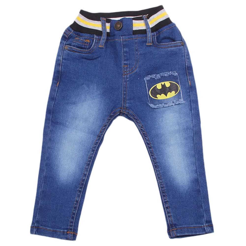Boys Satin Rib Jeans - Blue, Boys Pants, Chase Value, Chase Value