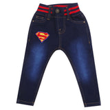 Boys Satin Rib Jeans - Dark Blue, Boys Pants, Chase Value, Chase Value