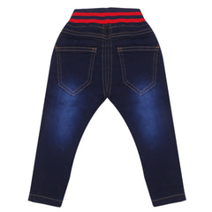 Boys Satin Rib Jeans - Dark Blue, Boys Pants, Chase Value, Chase Value