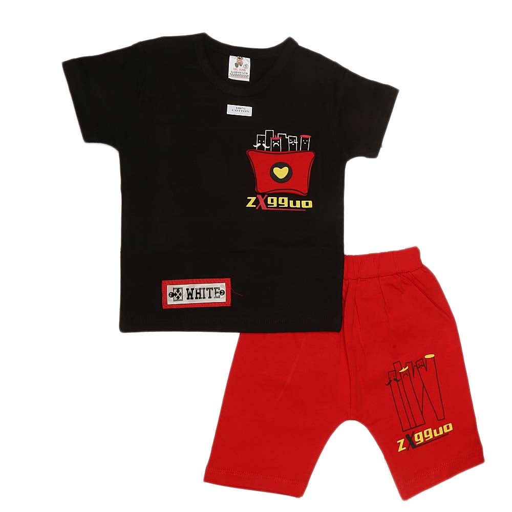 Boys Half Sleeves Suit (2346) - Black, Kids, Boys Sets And Suits, Chase Value, Chase Value