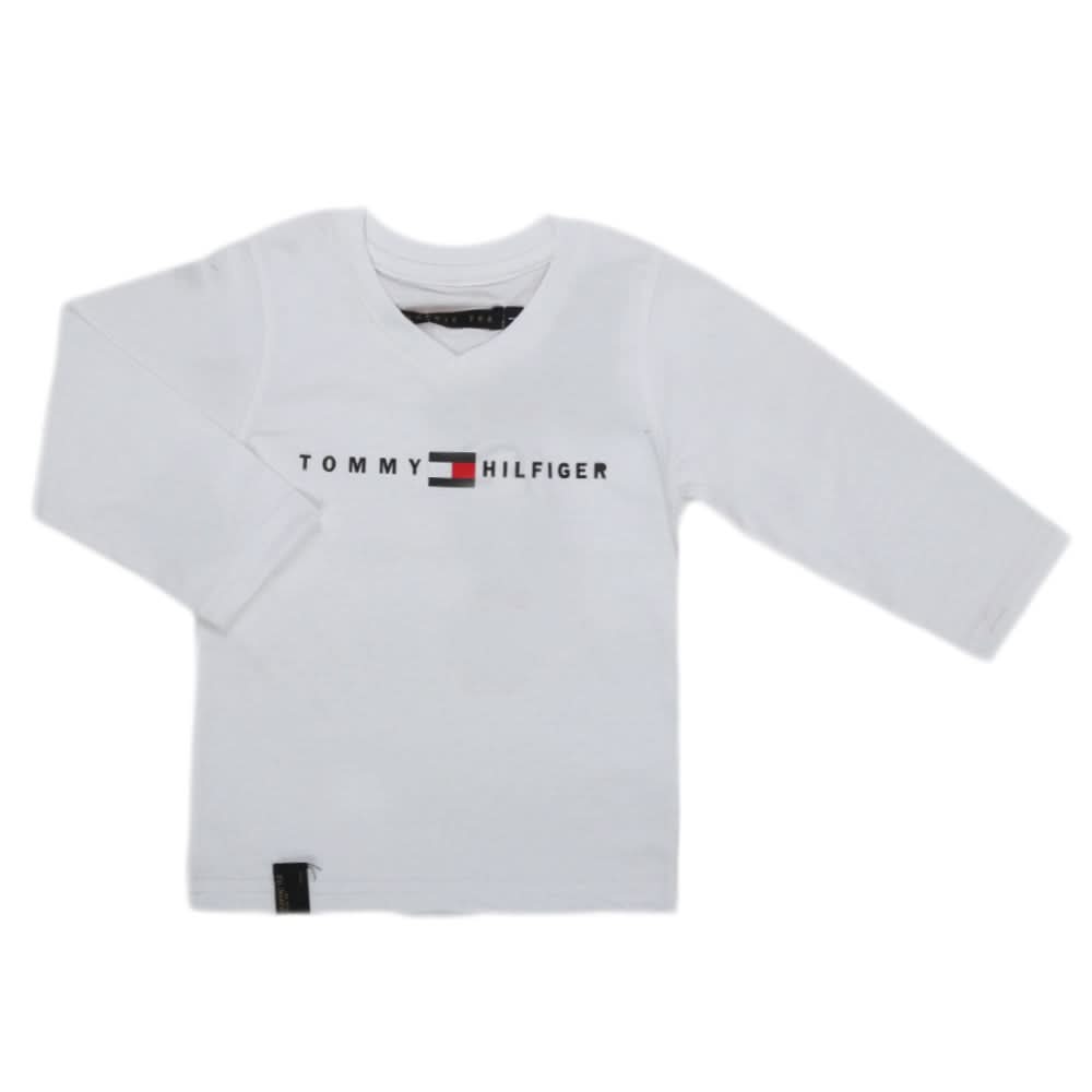 Boys Full Sleeves T-Shirt - White, Kids, Boys T-Shirts, Chase Value, Chase Value