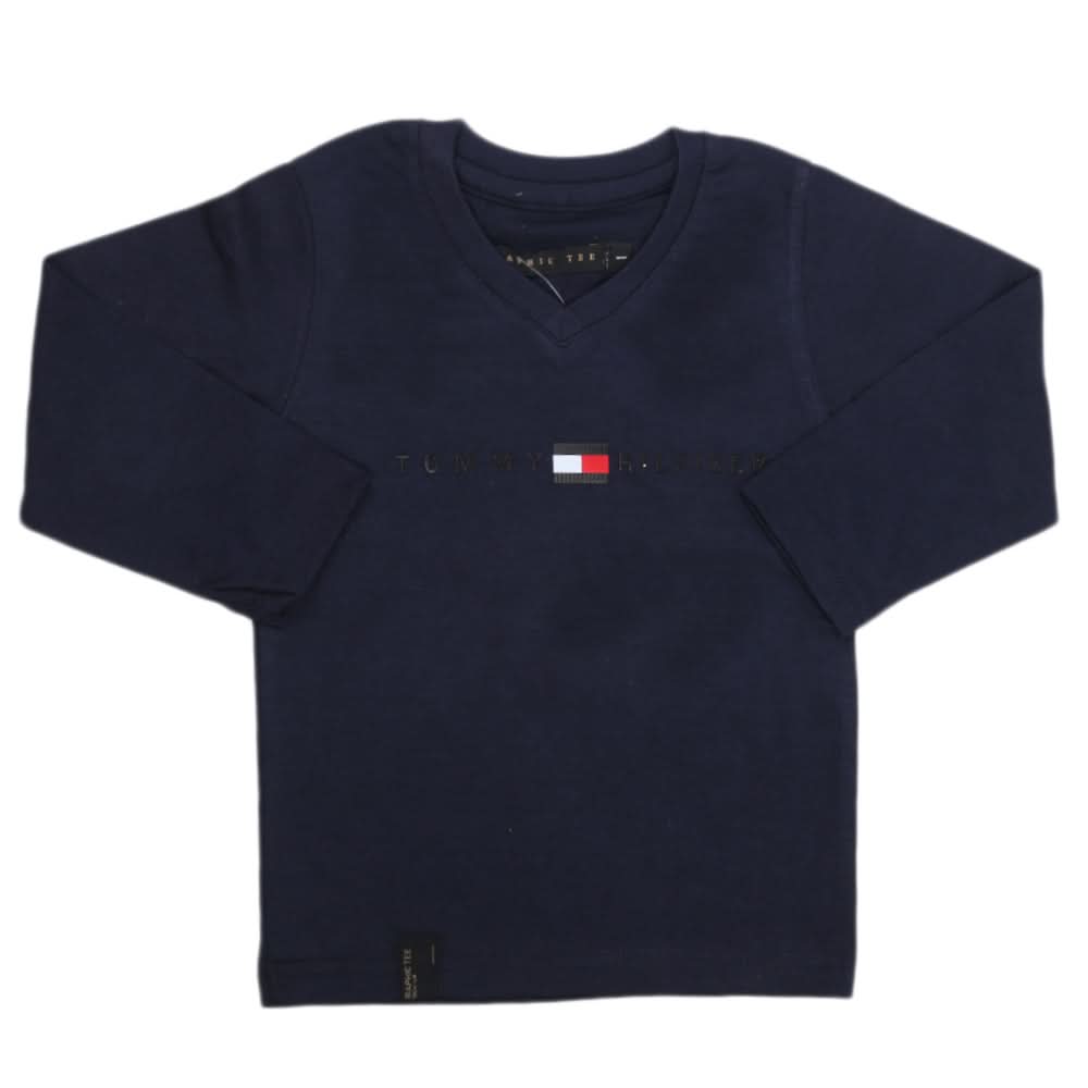 Boys Full Sleeves T-Shirt - Navy Blue, Kids, Boys T-Shirts, Chase Value, Chase Value