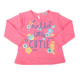 Newborn Girl Full Sleeves T-Shirts - Pink, Kids, NB Girls T-Shirts, Chase Value, Chase Value