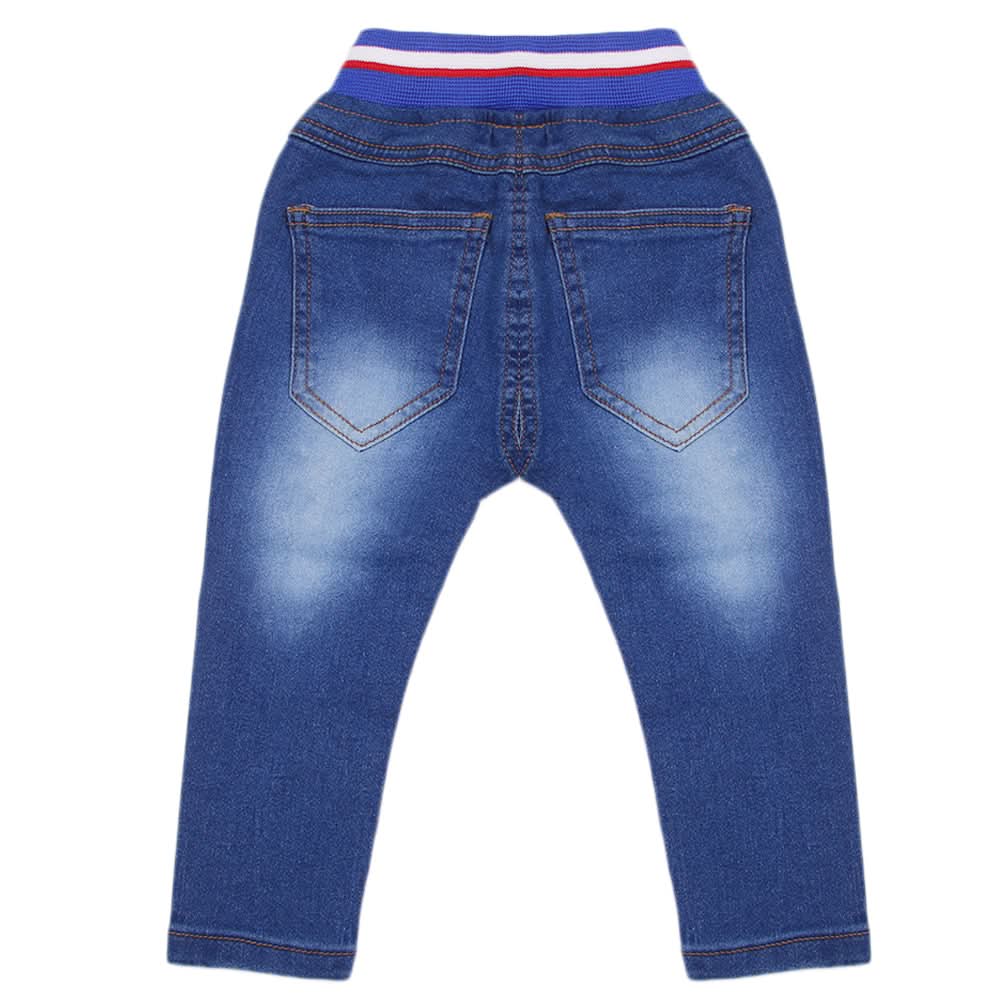 Boys Satin Rib Jeans - Blue, Boys Pants, Chase Value, Chase Value