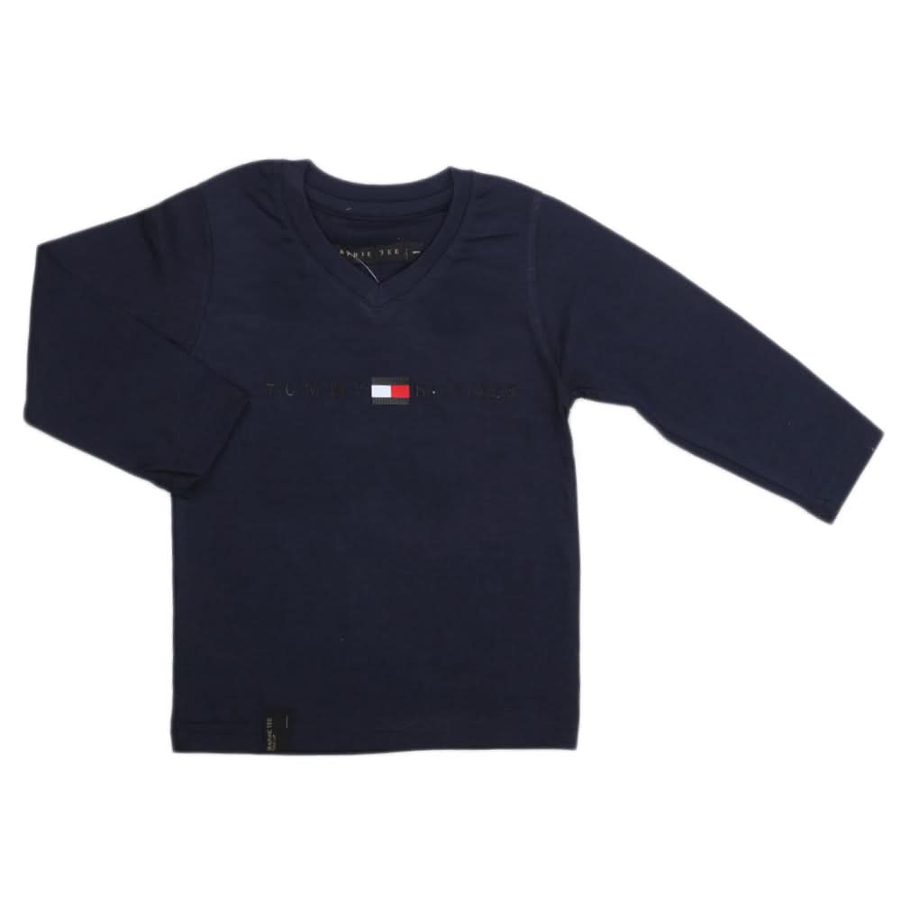 Boys Full Sleeves T-Shirt - Navy Blue, Kids, Boys T-Shirts, Chase Value, Chase Value