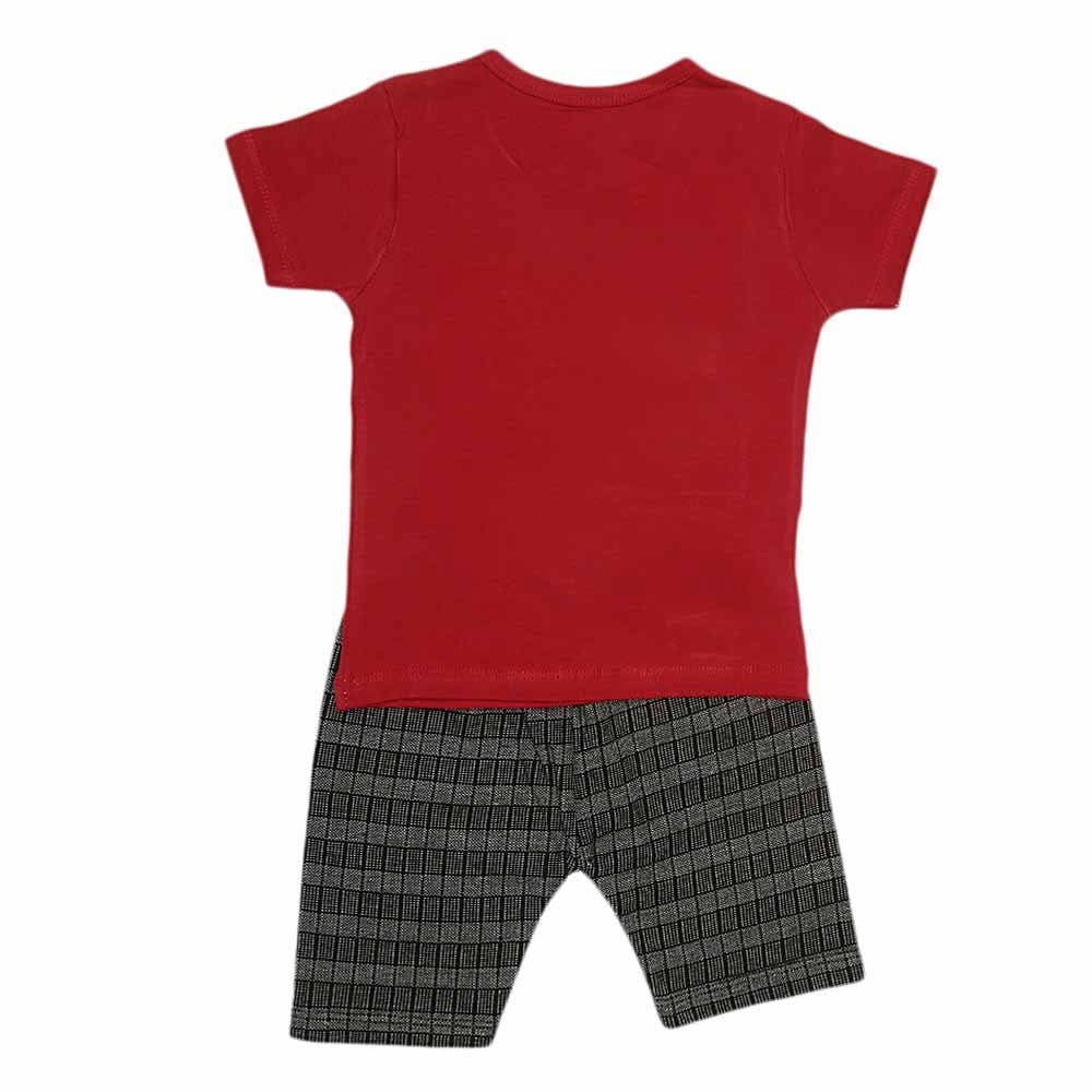 Boys Half Sleeves Suit (2325) - Maroon, Kids, Boys Sets And Suits, Chase Value, Chase Value