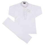 Boys Embroidered Shalwar Suit - White, Boys Shalwar Kameez, Chase Value, Chase Value
