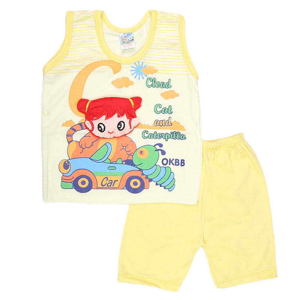 Boys Sando Suit 1949 - Yellow, Kids, Boys Sets And Suits, Chase Value, Chase Value