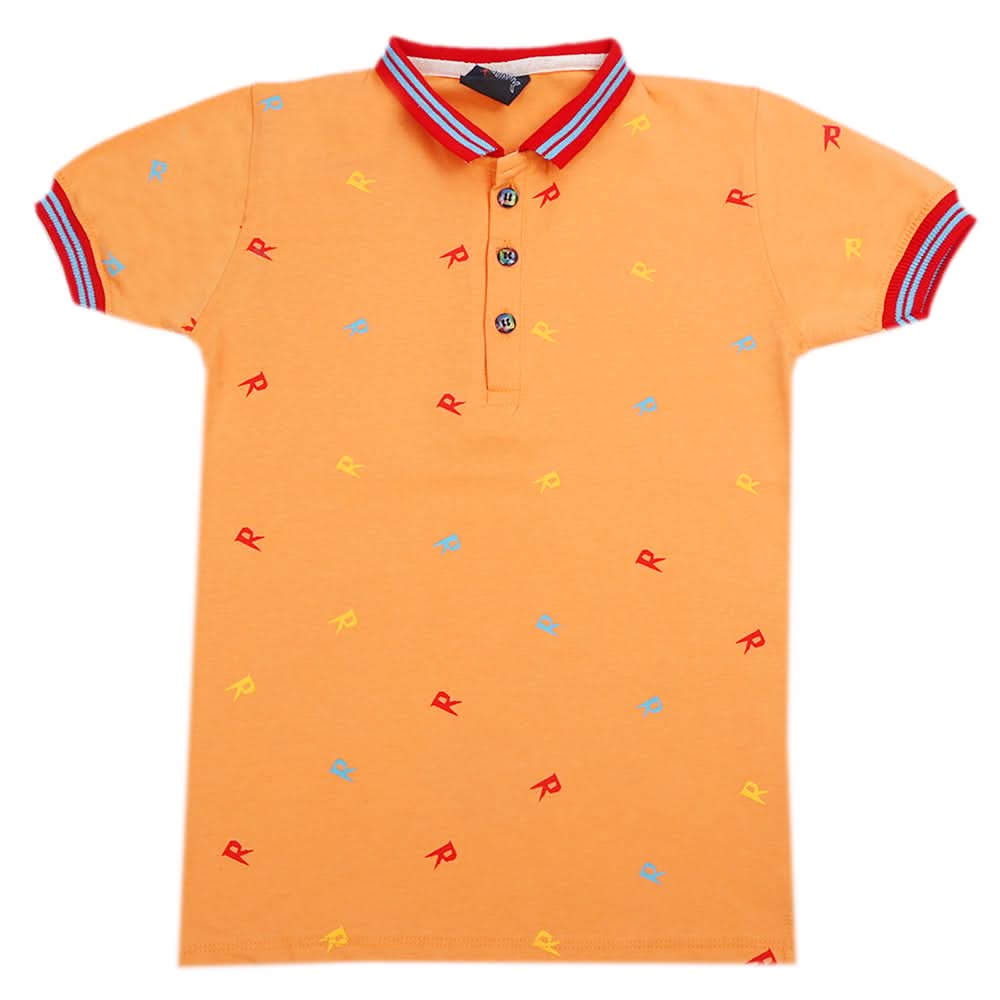Boys Half Sleeves T-Shirt - Peach, Boys T-Shirts, Chase Value, Chase Value