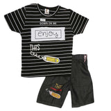 Boys Half Sleeves Suit (2203) - Black, Kids, Boys Sets And Suits, Chase Value, Chase Value