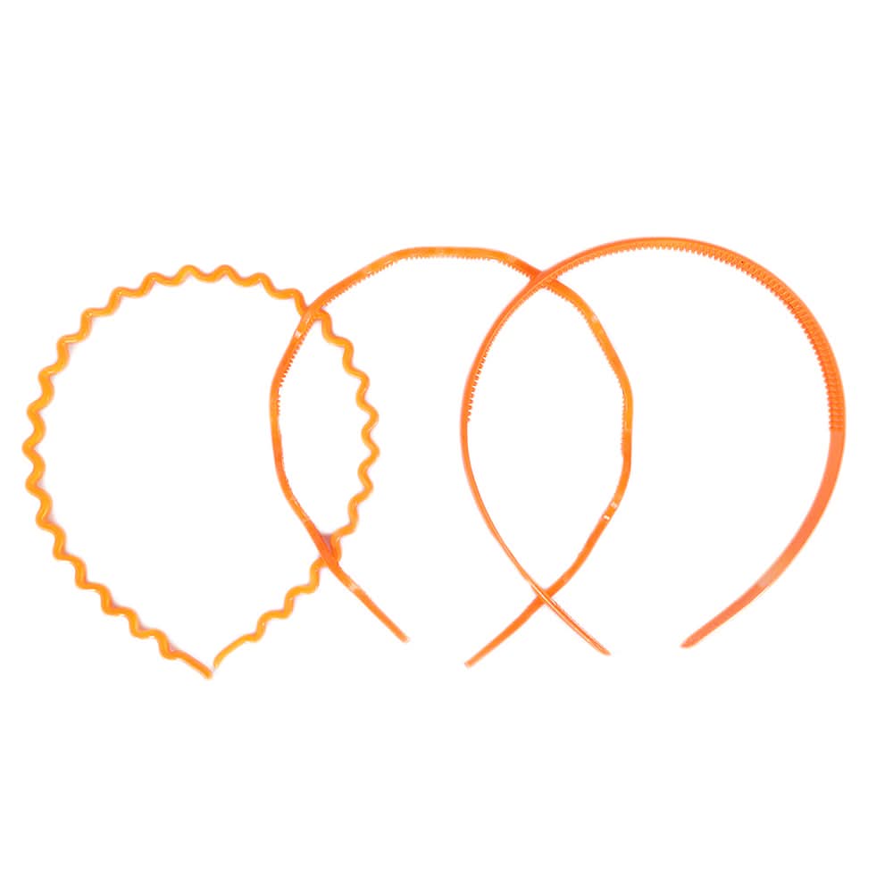 Girls Pack Of 3 Hairbands - Orange, Kids, Hair Accessories, Chase Value, Chase Value