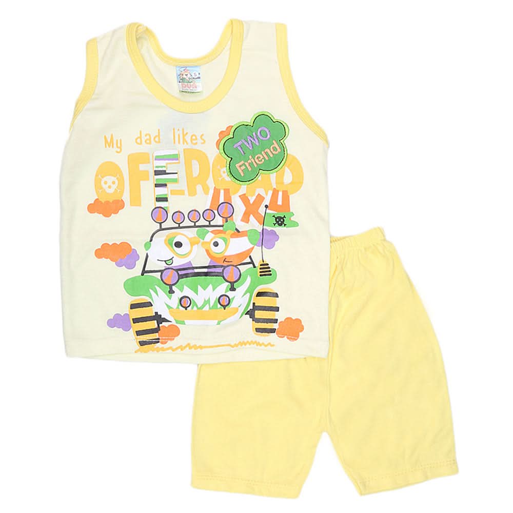 Boys Sando Suit 1946 - Yellow, Kids, Boys Sets And Suits, Chase Value, Chase Value