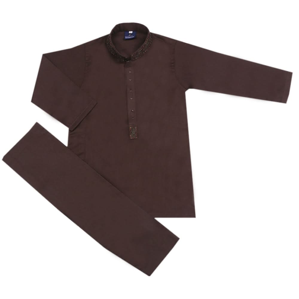 Boys Embroidered Shalwar Suit - Dark Green, Boys Shalwar Kameez, Chase Value, Chase Value