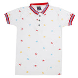 Boys Half Sleeves T-Shirt - White, Boys T-Shirts, Chase Value, Chase Value