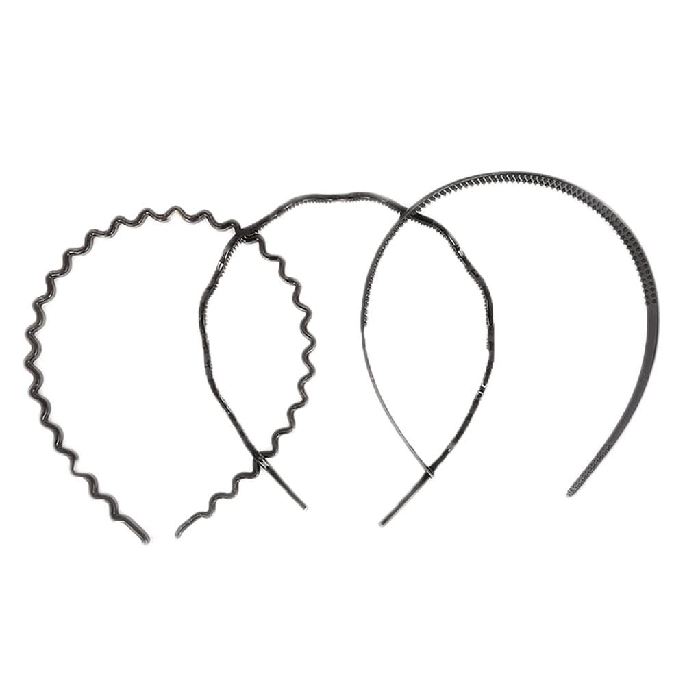 Girls Pack Of 3 Hairbands - Black, Kids, Hair Accessories, Chase Value, Chase Value
