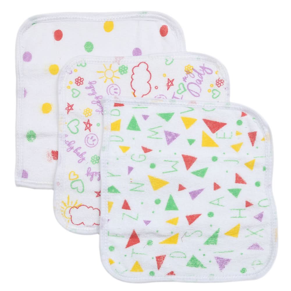 Newborn Face Towel 3 Pcs - Multi, Kids, Bath Accessories, Chase Value, Chase Value
