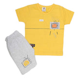 Boys Half Sleeves Suit (2153) - Yellow, Kids, Boys Sets And Suits, Chase Value, Chase Value