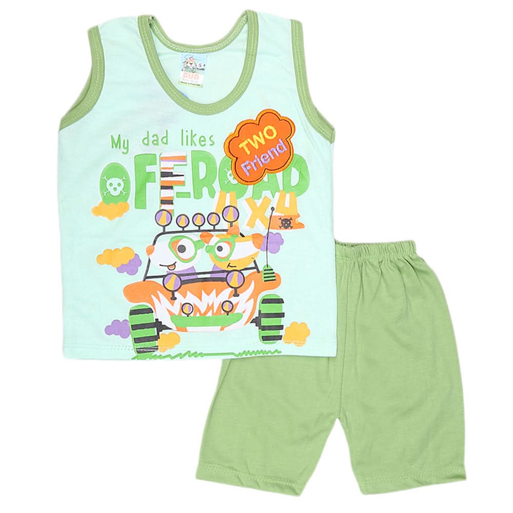 Boys Sando Suit 1946 - Green, Kids, Boys Sets And Suits, Chase Value, Chase Value