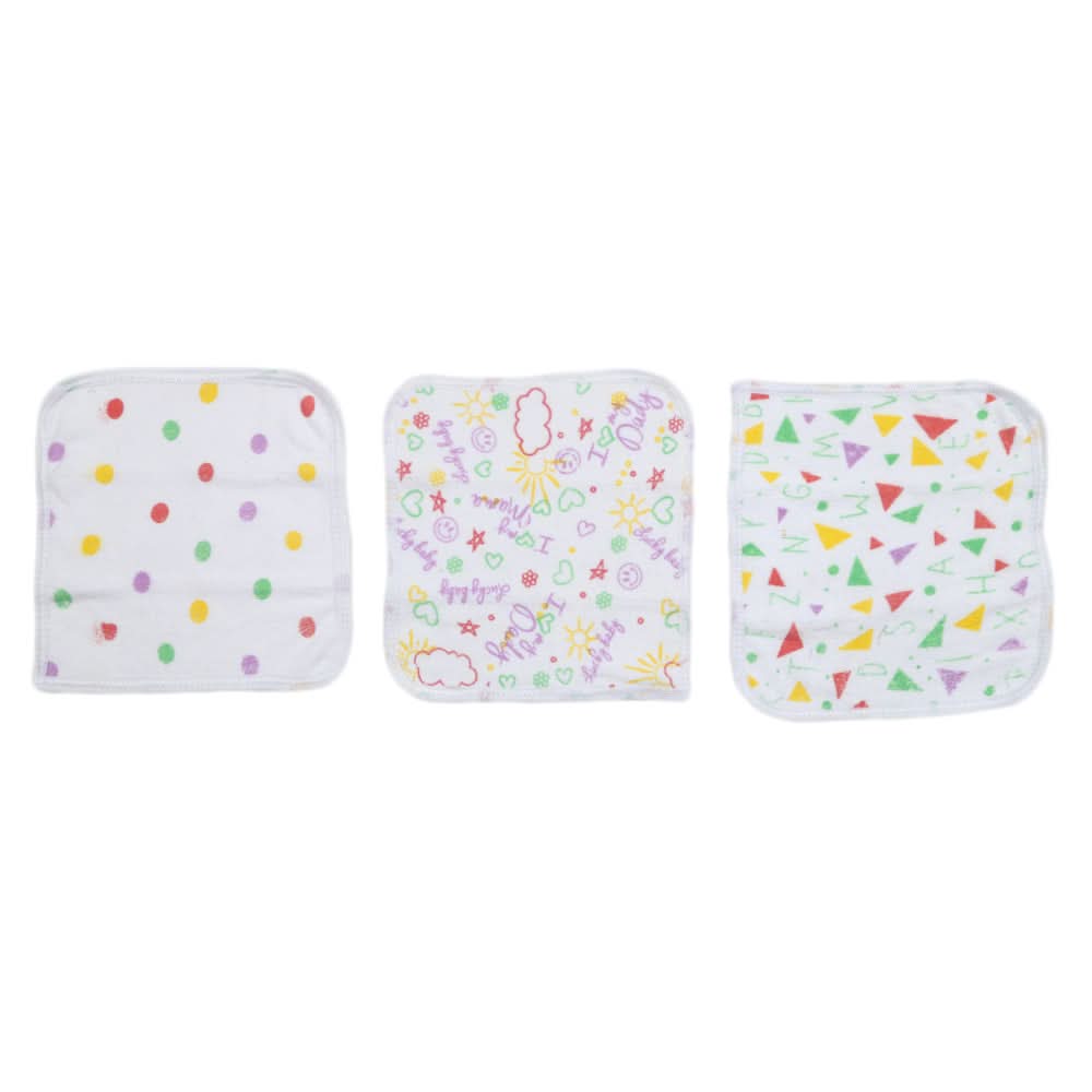 Newborn Face Towel 3 Pcs - Multi, Kids, Bath Accessories, Chase Value, Chase Value