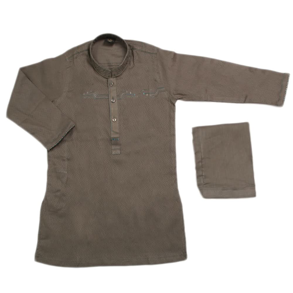 Boys Fancy Shalwar Suit - Olive Green, Kids, Boys Shalwar Kameez, Chase Value, Chase Value