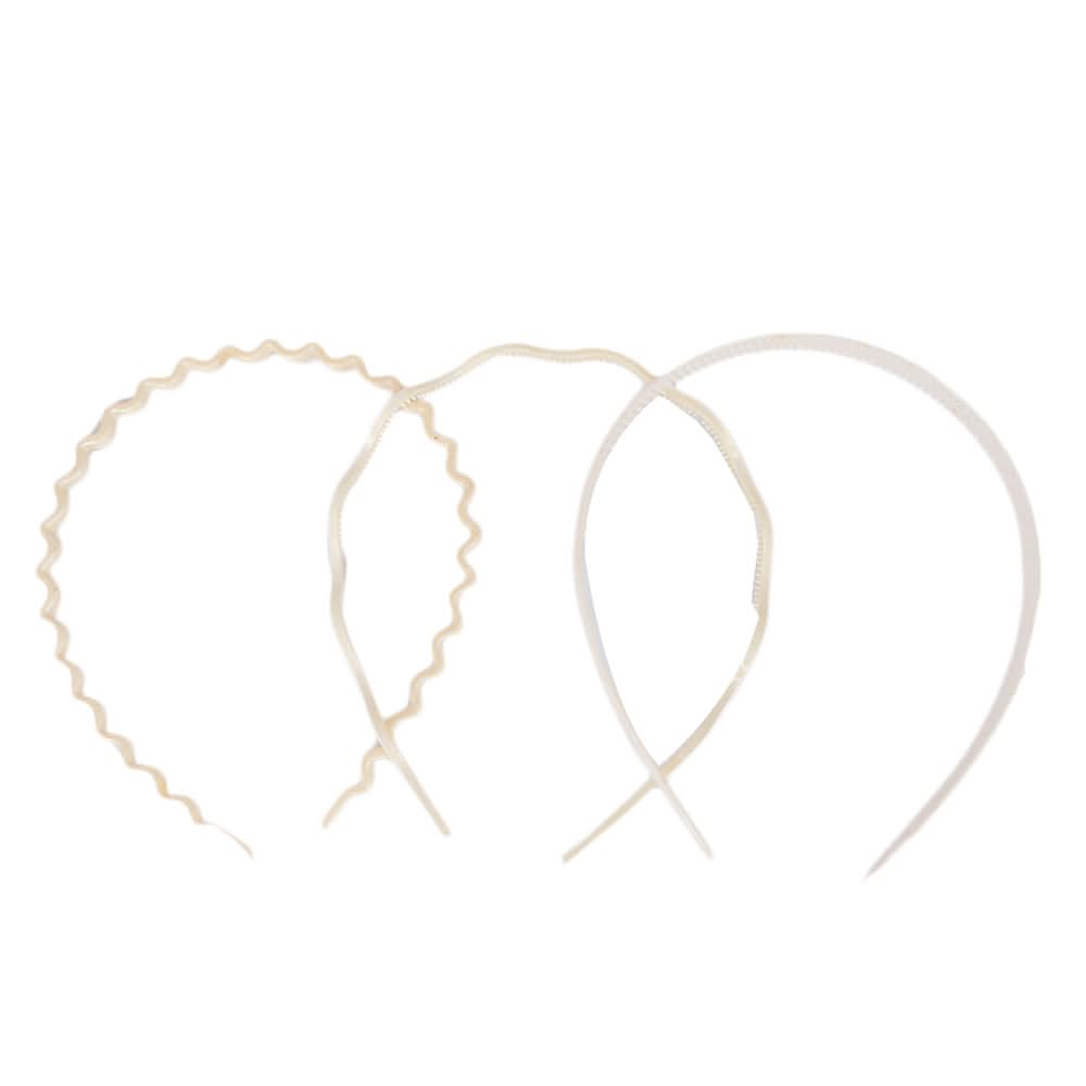 Girls Pack Of 3 Hairbands - White, Kids, Hair Accessories, Chase Value, Chase Value