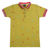 Boys Half Sleeves T-Shirt - Olive Green, Boys T-Shirts, Chase Value, Chase Value
