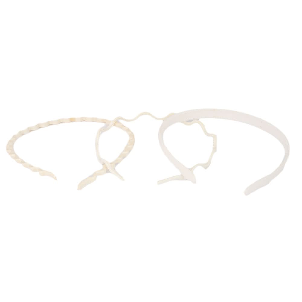 Girls Pack Of 3 Hairbands - White, Kids, Hair Accessories, Chase Value, Chase Value