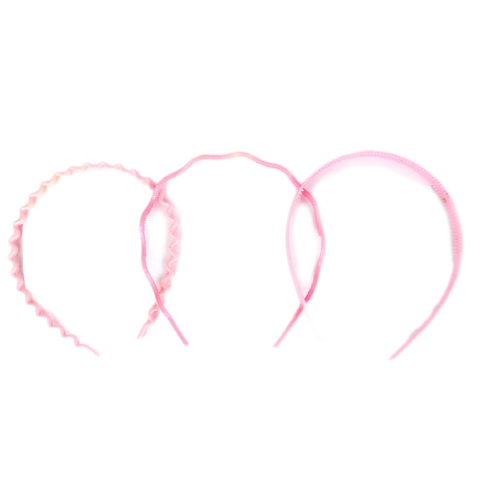 Pack Of 3 Hairbands - Pink, Kids, Hair Accessories, Chase Value, Chase Value