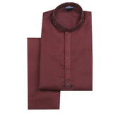Boys Embroidered Shalwar Suit - Dark Brown, Boys Shalwar Kameez, Chase Value, Chase Value