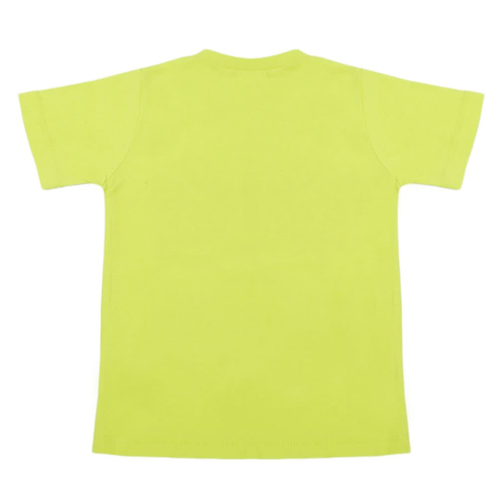 Boys Half Sleeves T-Shirt - Light Green, Boys T-Shirts, Chase Value, Chase Value