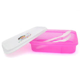 Slim Line Lunch Box JZ-670 - White, Kids, Tiffin Boxes And Bottles, Chase Value, Chase Value