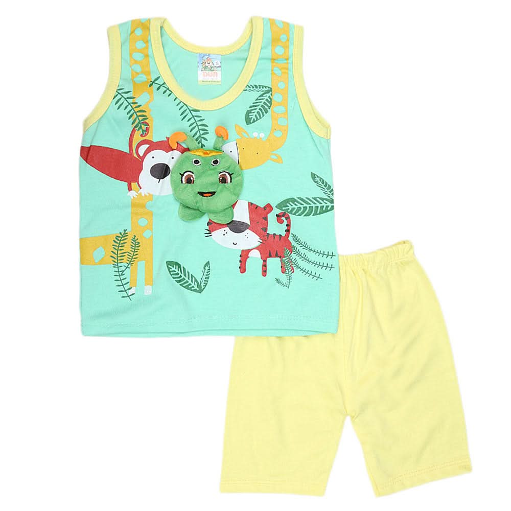Boys Sando Suit 1936 - Green, Kids, Boys Sets And Suits, Chase Value, Chase Value