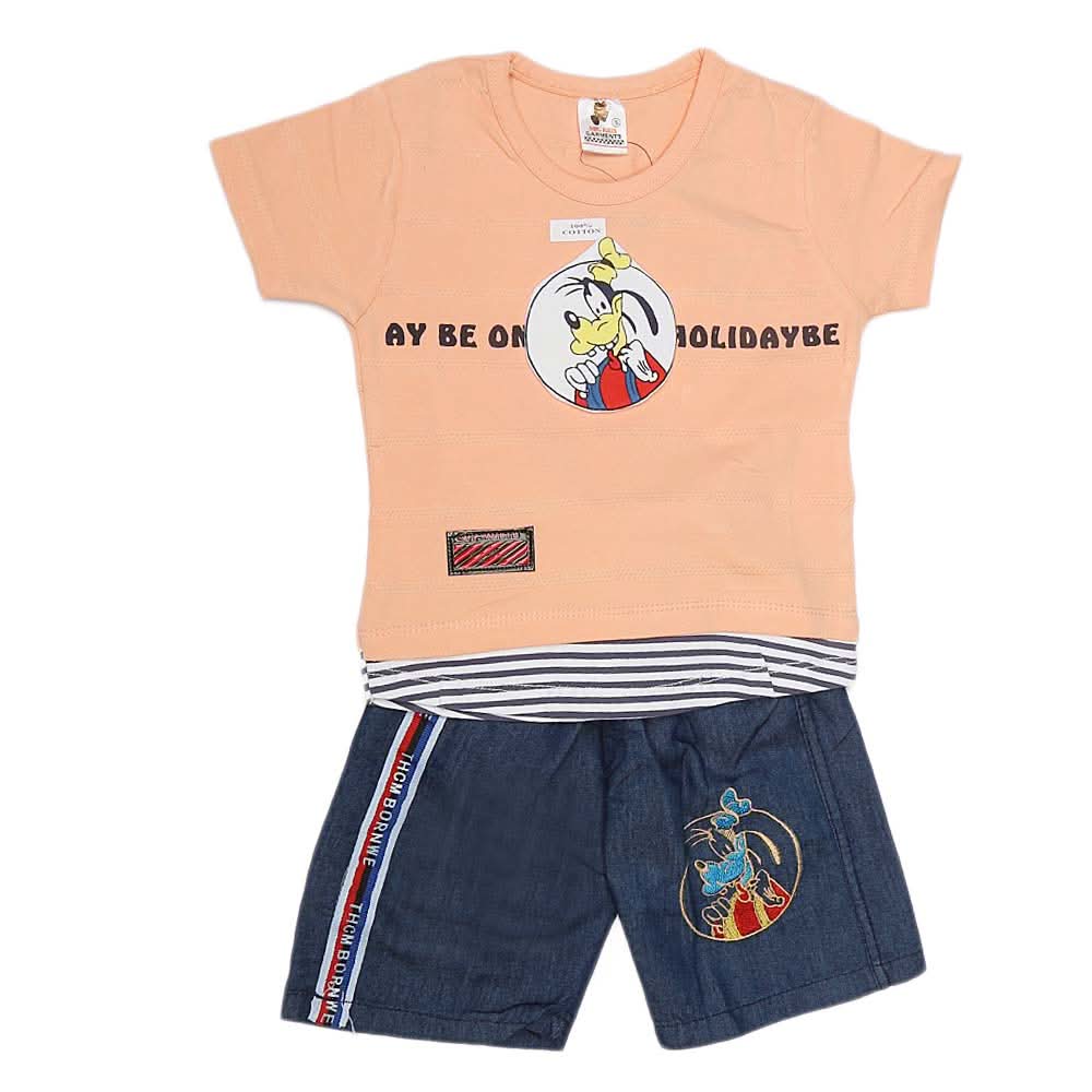 Boys 2 Piece Suit - Peach, Kids, Boys Sets And Suits, Chase Value, Chase Value
