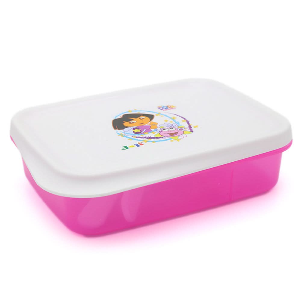 Slim Line Lunch Box JZ-670 - White, Kids, Tiffin Boxes And Bottles, Chase Value, Chase Value