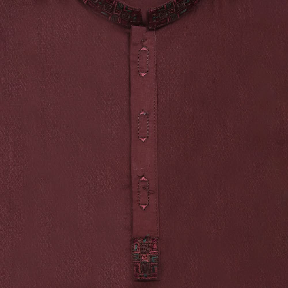 Boys Embroidered Shalwar Suit - Dark Brown, Boys Shalwar Kameez, Chase Value, Chase Value