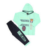 Boys 2 Pcs Suit Full Sleeves - Green, Kids, Boys Sets And Suits, Chase Value, Chase Value