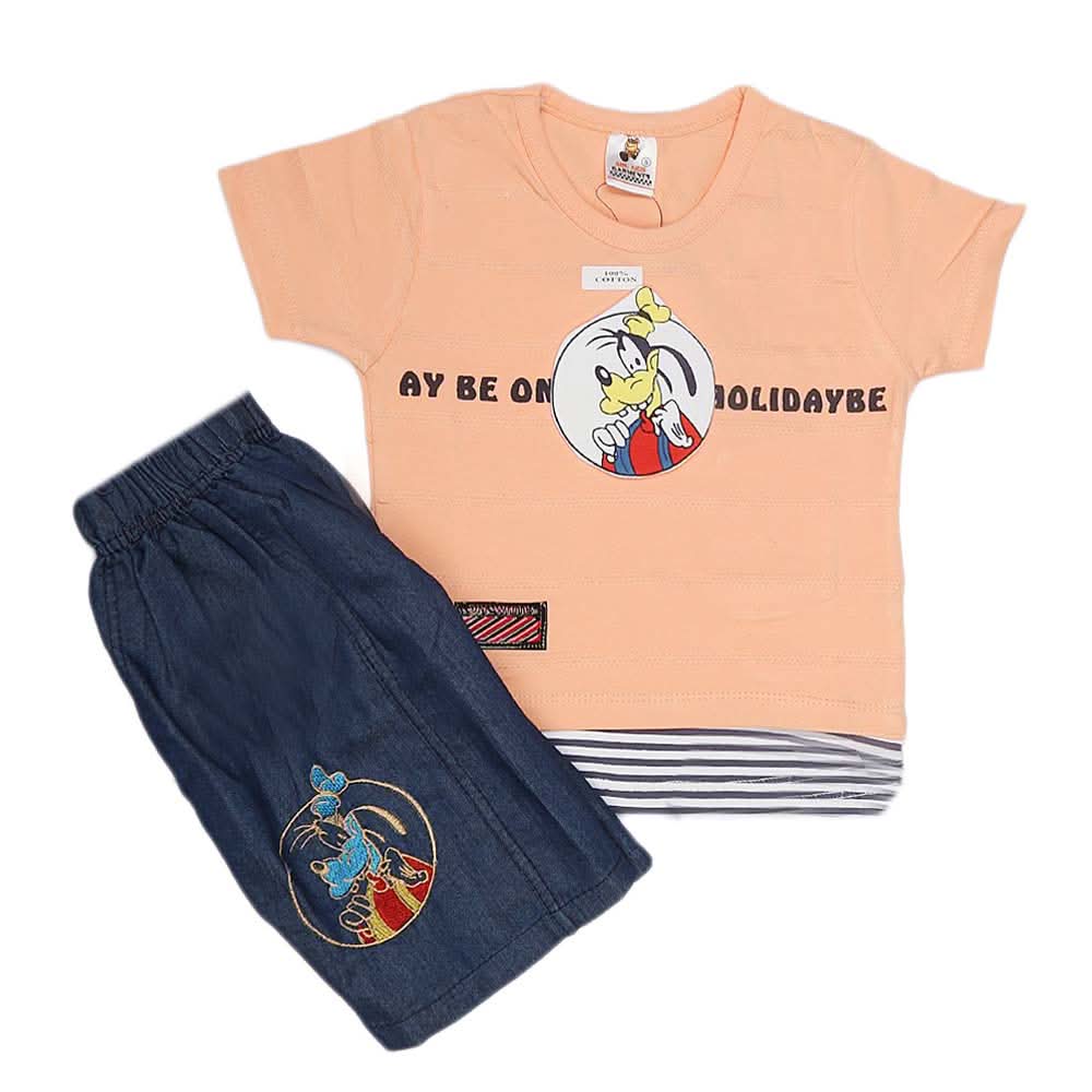 Boys 2 Piece Suit - Peach, Kids, Boys Sets And Suits, Chase Value, Chase Value