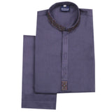 Boys Embroidered Shalwar Suit - Grey, Boys Shalwar Kameez, Chase Value, Chase Value
